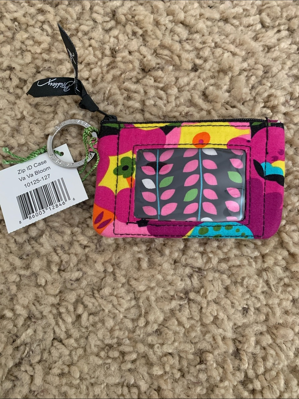 Vera Bradley Zip ID case in Va Va Bloom